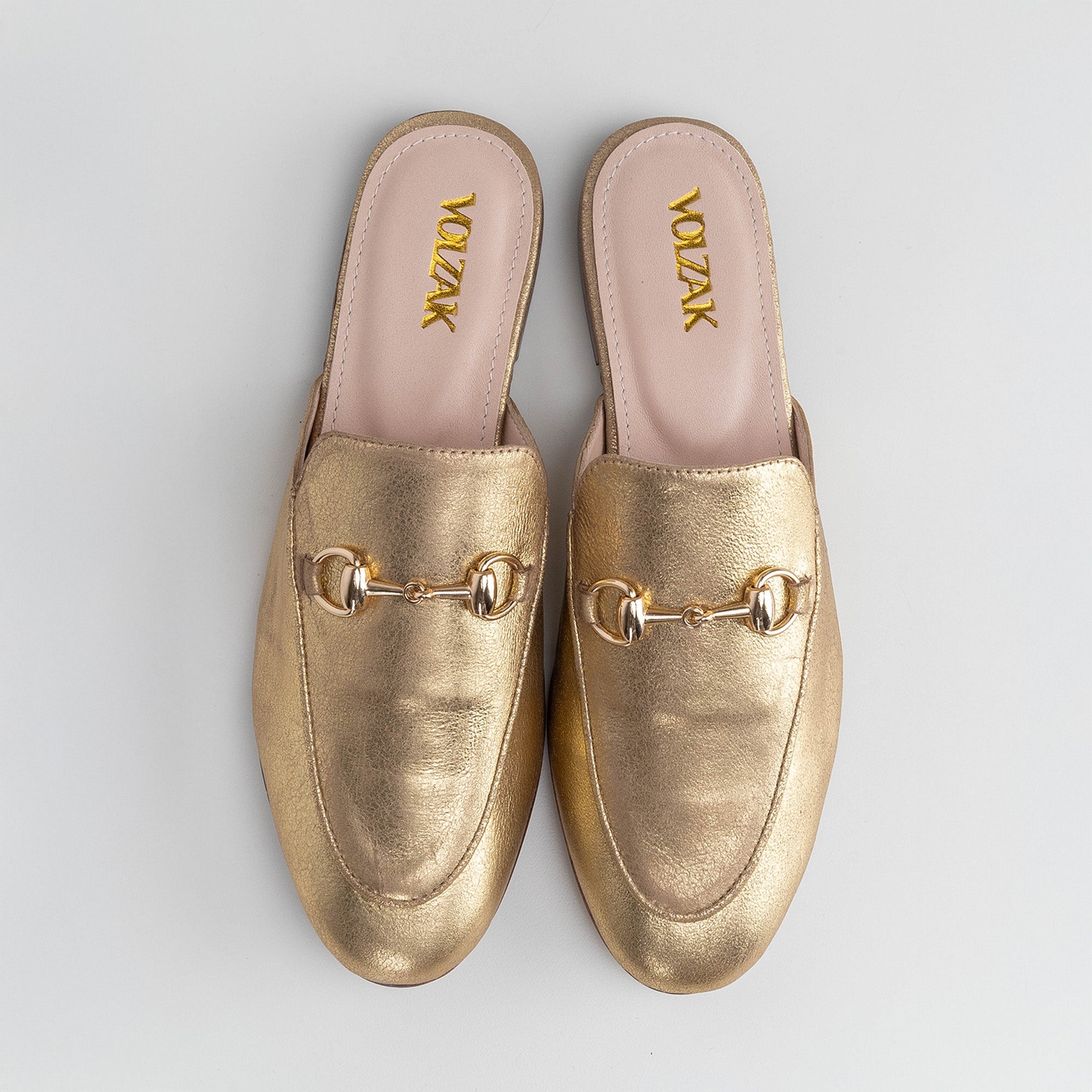 Volzak 3060 Mule en cuir Doré