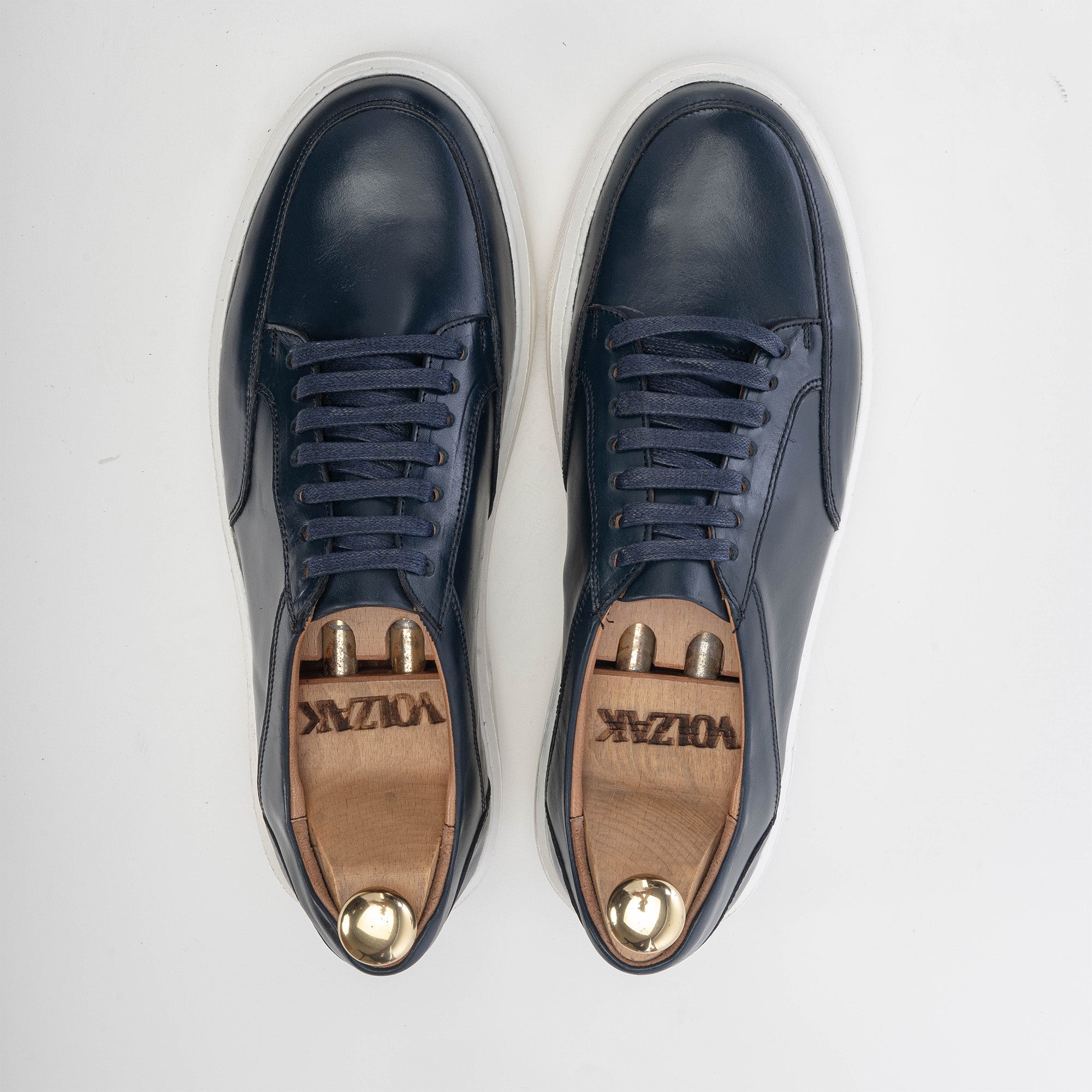 Volzak 5230 Basket en cuir bleu