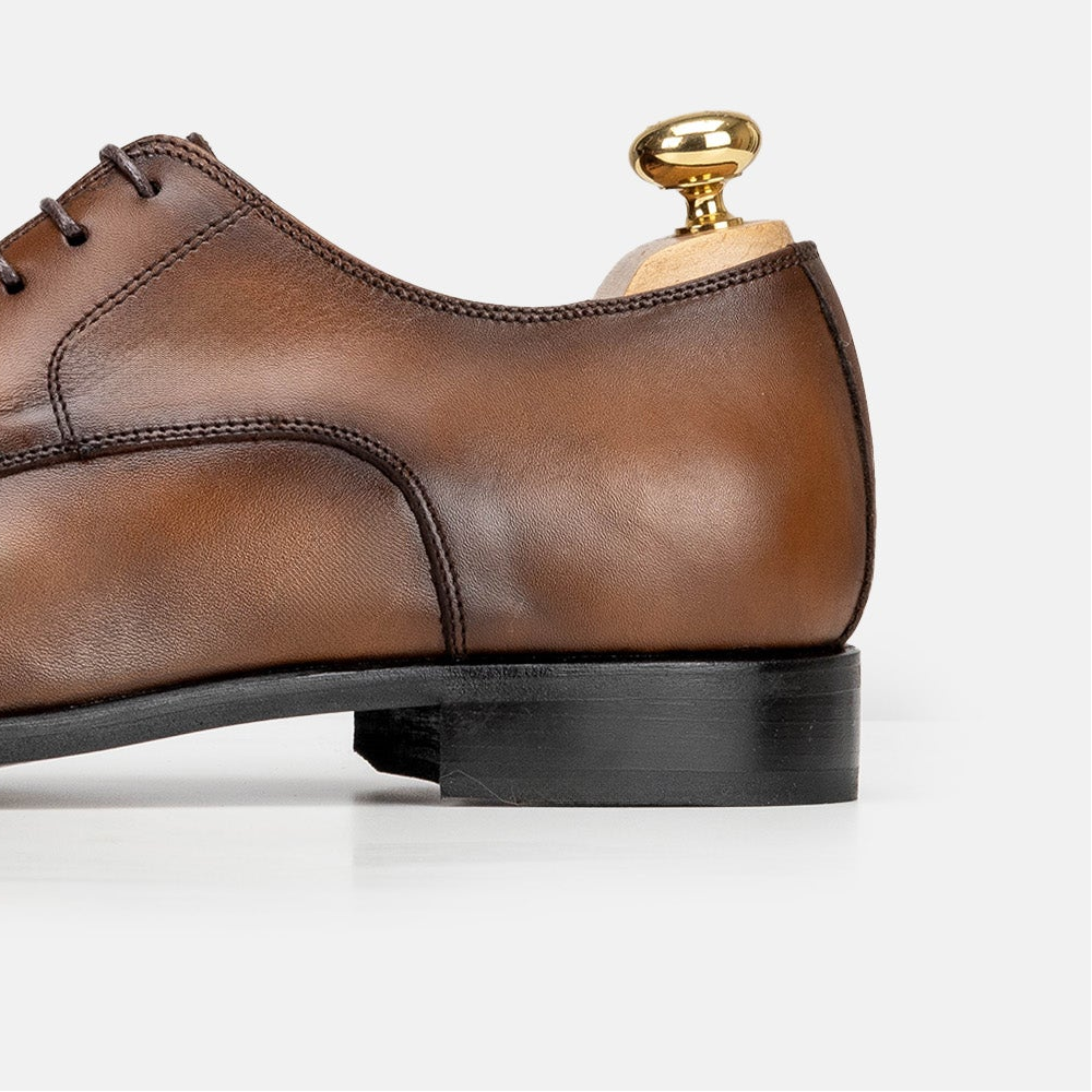 Volzak 5333 chaussure en cuir Marron Vintage