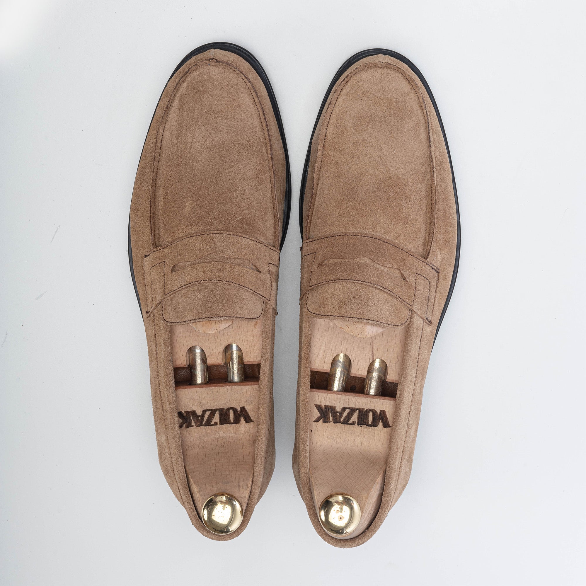 Volzak 5157 mocassin en daim sable