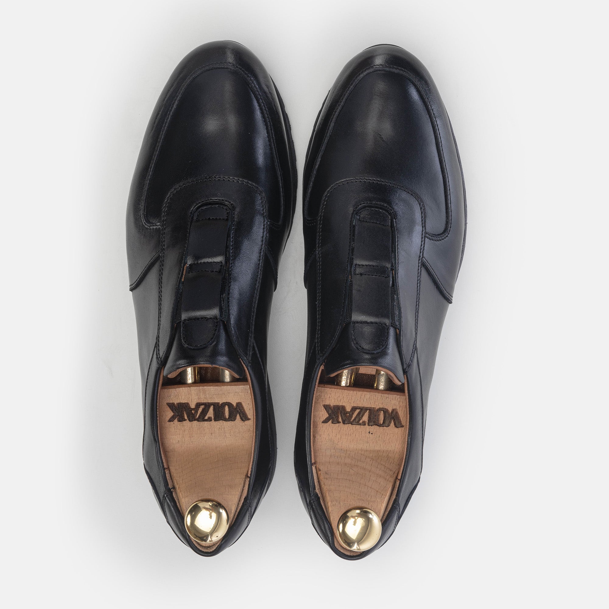 Volzak 5227 Basket en cuir noir