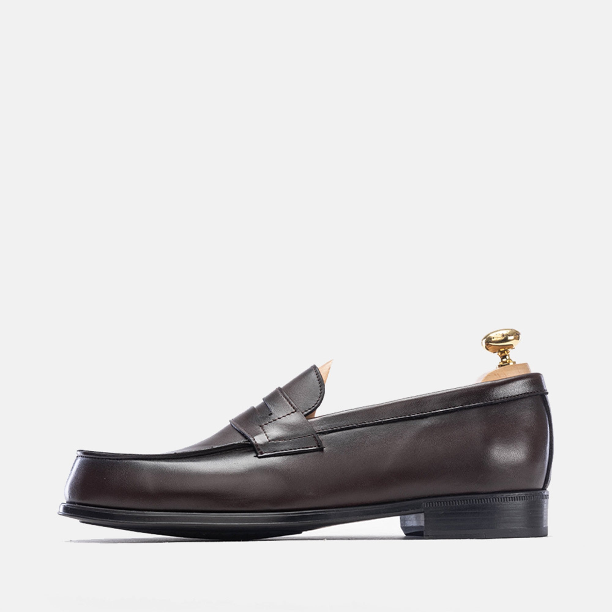 Volzak 5157 Penny Loafer in Brown Leather