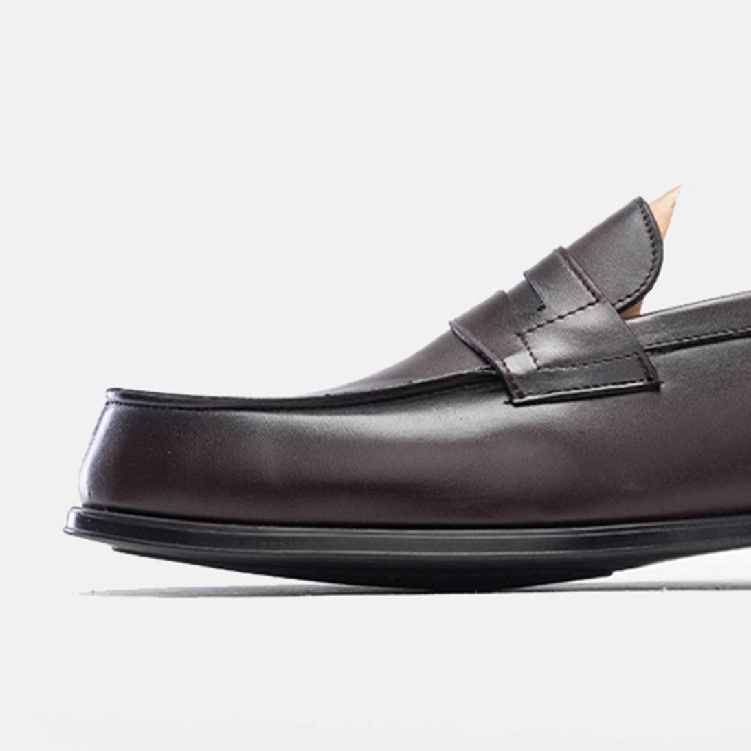 Volzak 5157 Penny Loafer in Brown Leather
