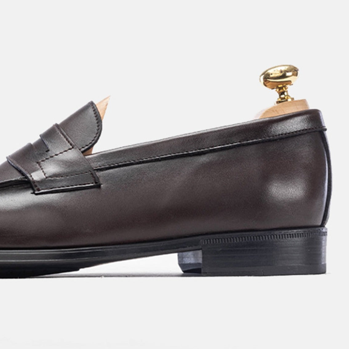 Volzak 5157 Penny Loafer in Brown Leather