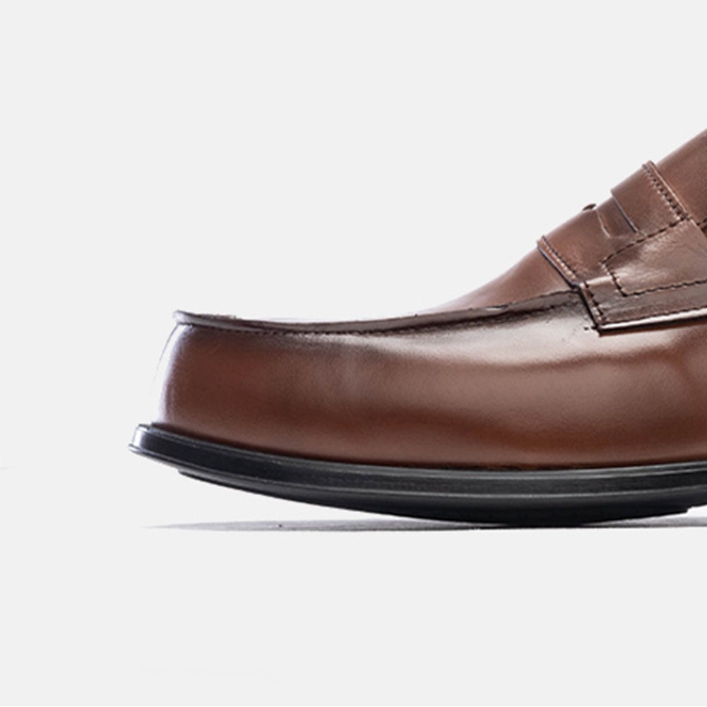 Volzak 5157 Mocassin penny en cuir Camel