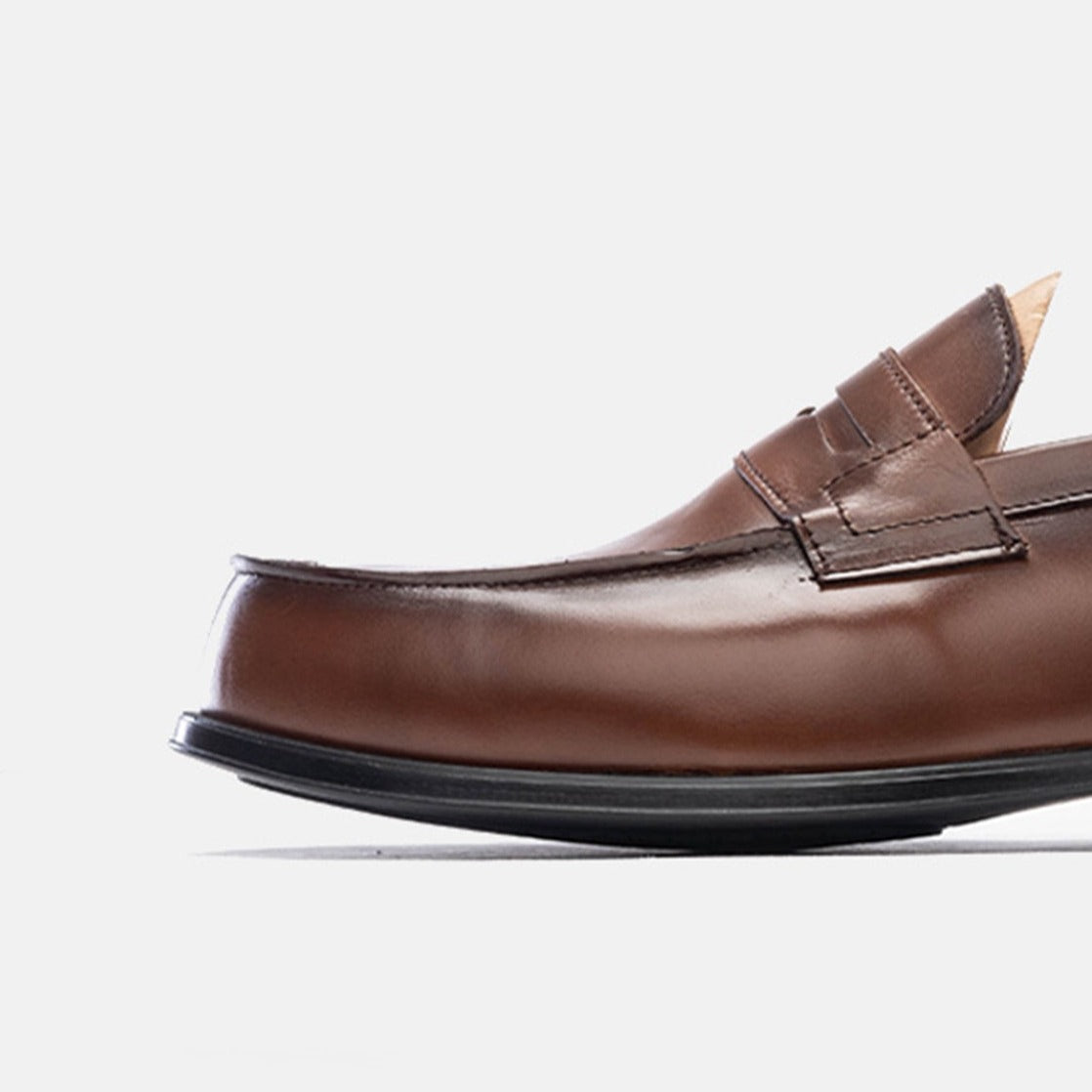 Volzak 5157 Mocassin penny en cuir Camel