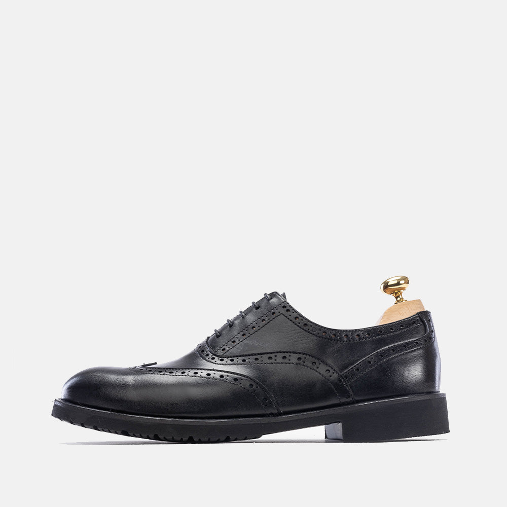 Volzak 5166 black leather shoe