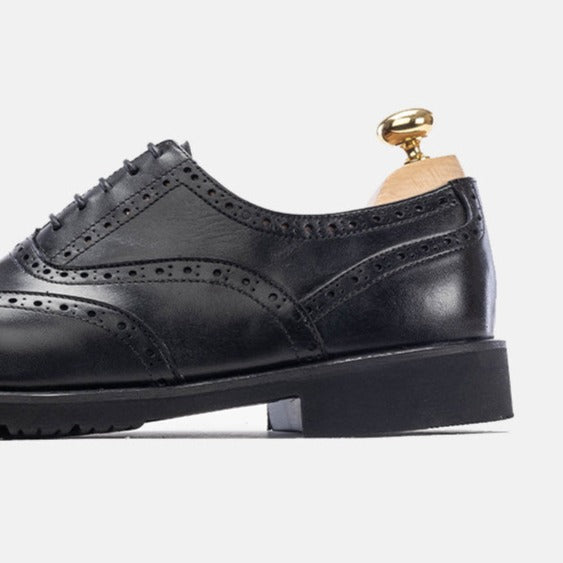 Volzak 5166 black leather shoe