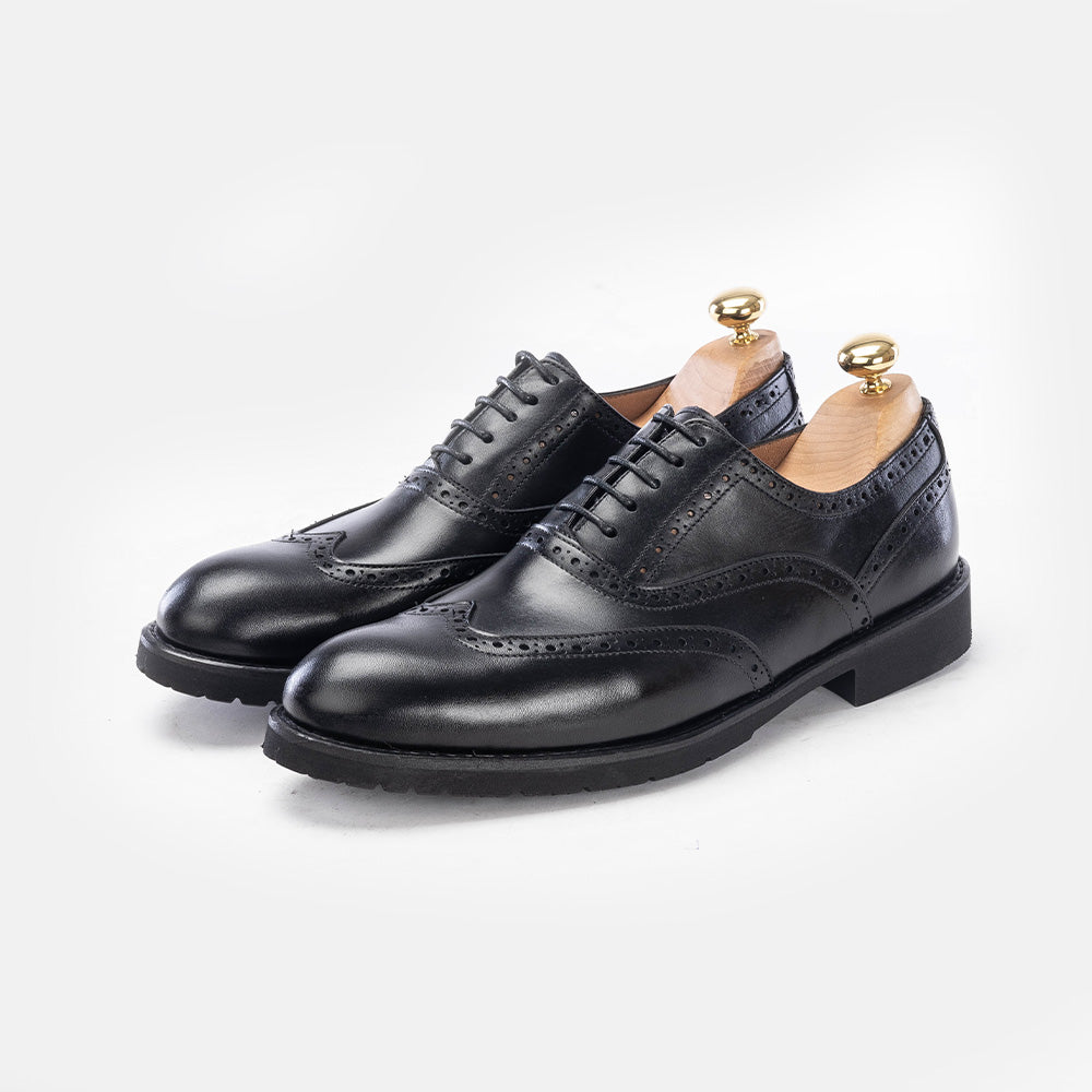 Volzak 5166 black leather shoe