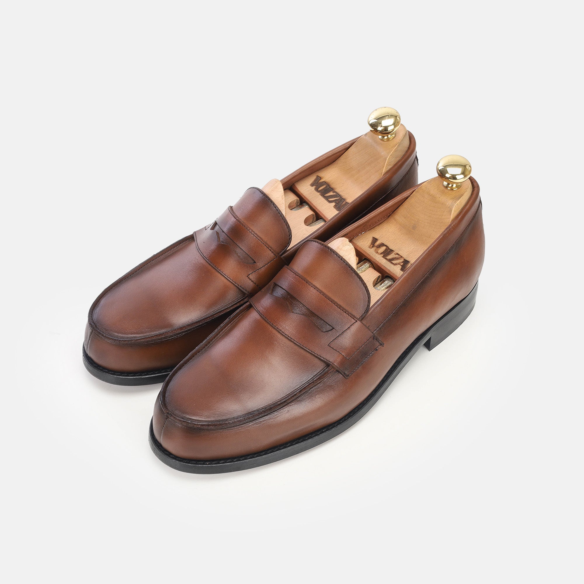 Volzak 5350 chaussure en cuir Marron Vintage