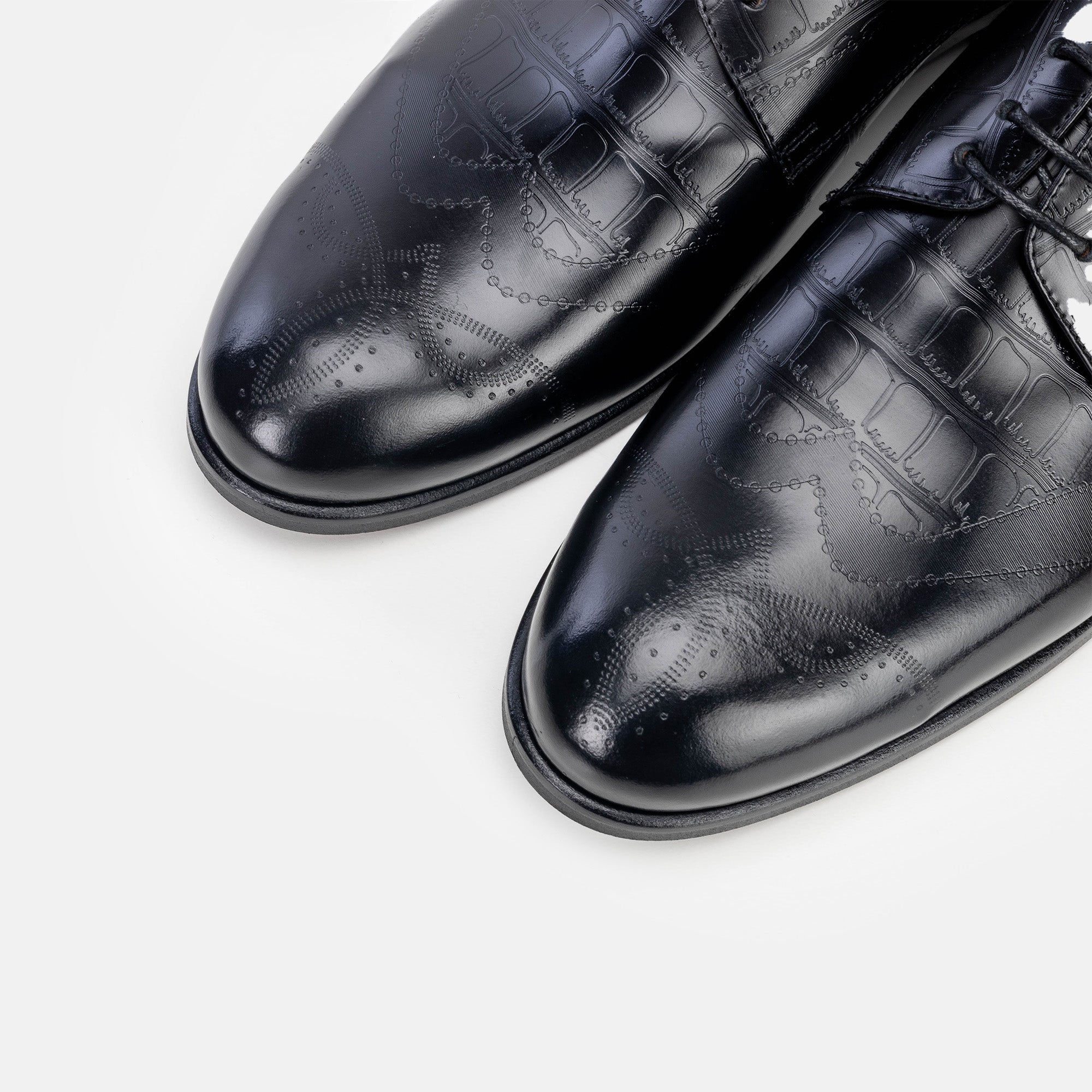 Volzak 5337 Black Demaskable Leather Shoe