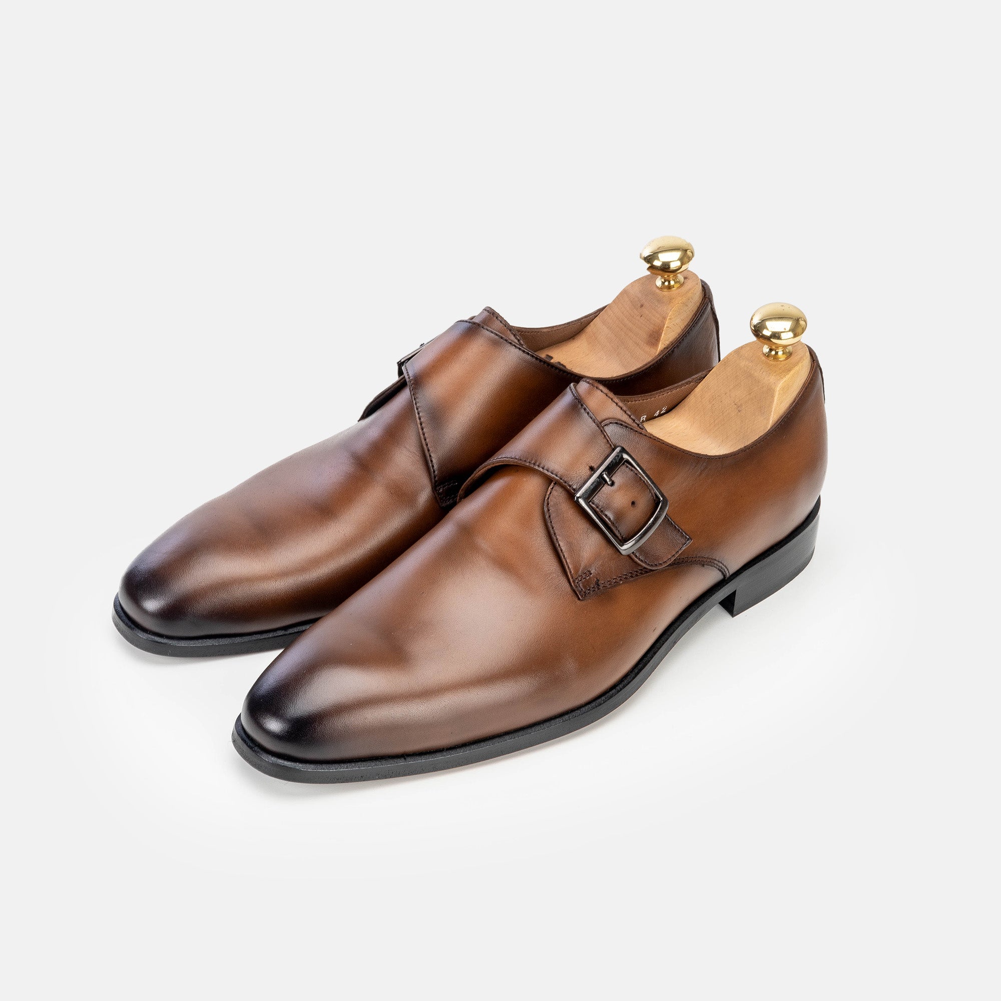 Volzak 5338 chaussure en cuir Marron Vintage