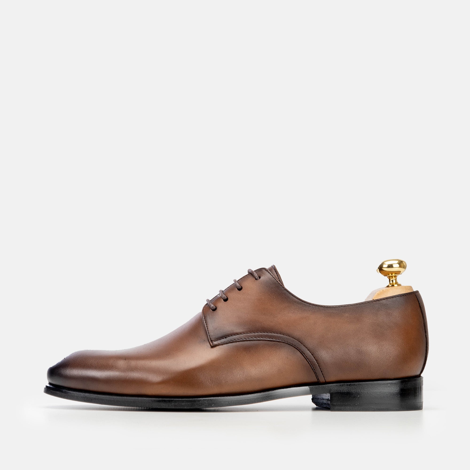 Volzak 5342 chaussure en cuir Marron Vintage