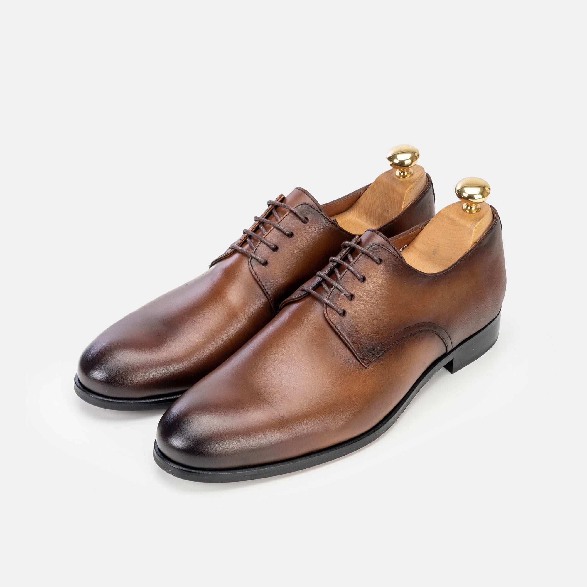 Volzak 5342 chaussure en cuir Marron Vintage