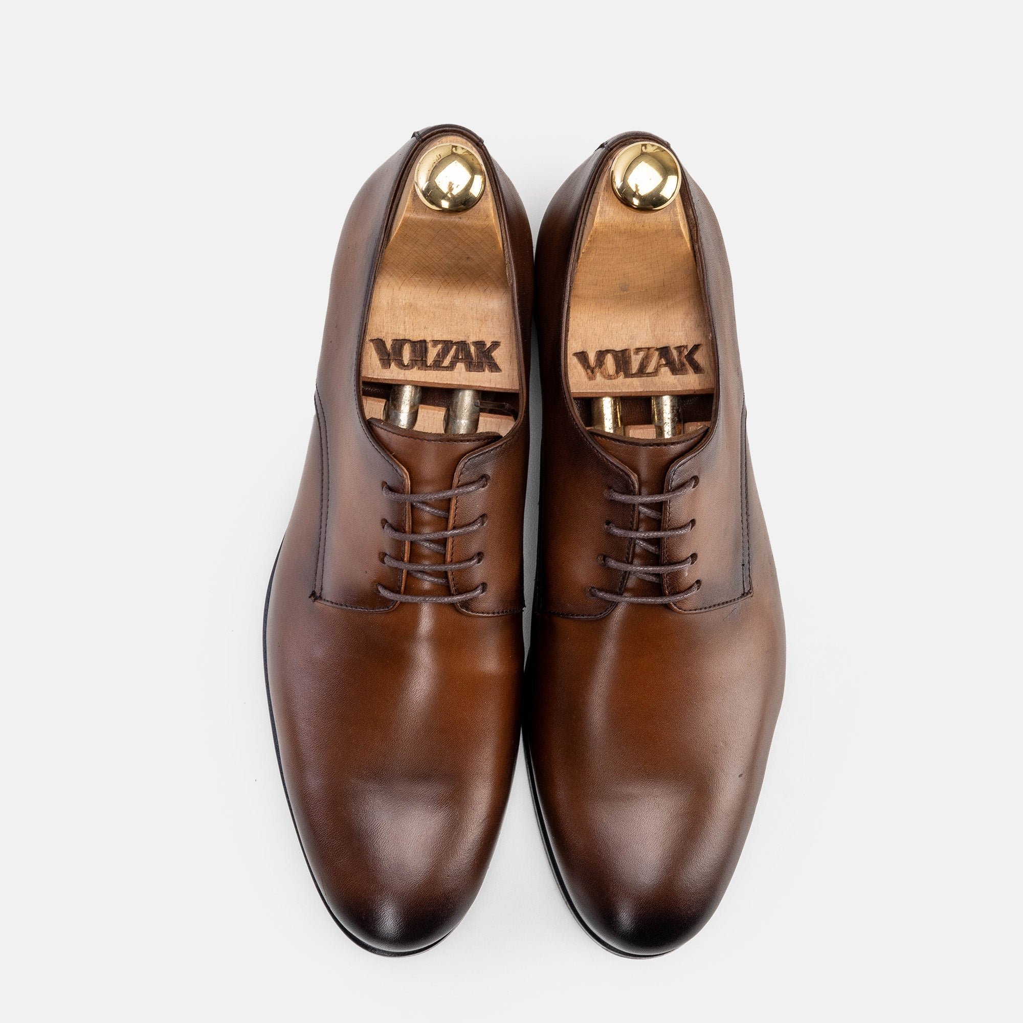 Volzak 5342 chaussure en cuir Marron Vintage