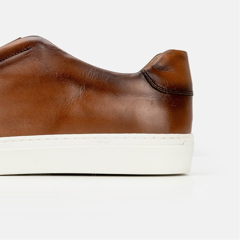 Volzak 5340 Vintage Brown Leather Sneakers