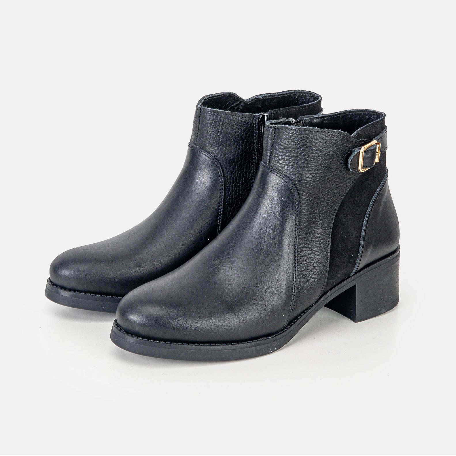 Volzak 3018 Bottine en cuir Noir