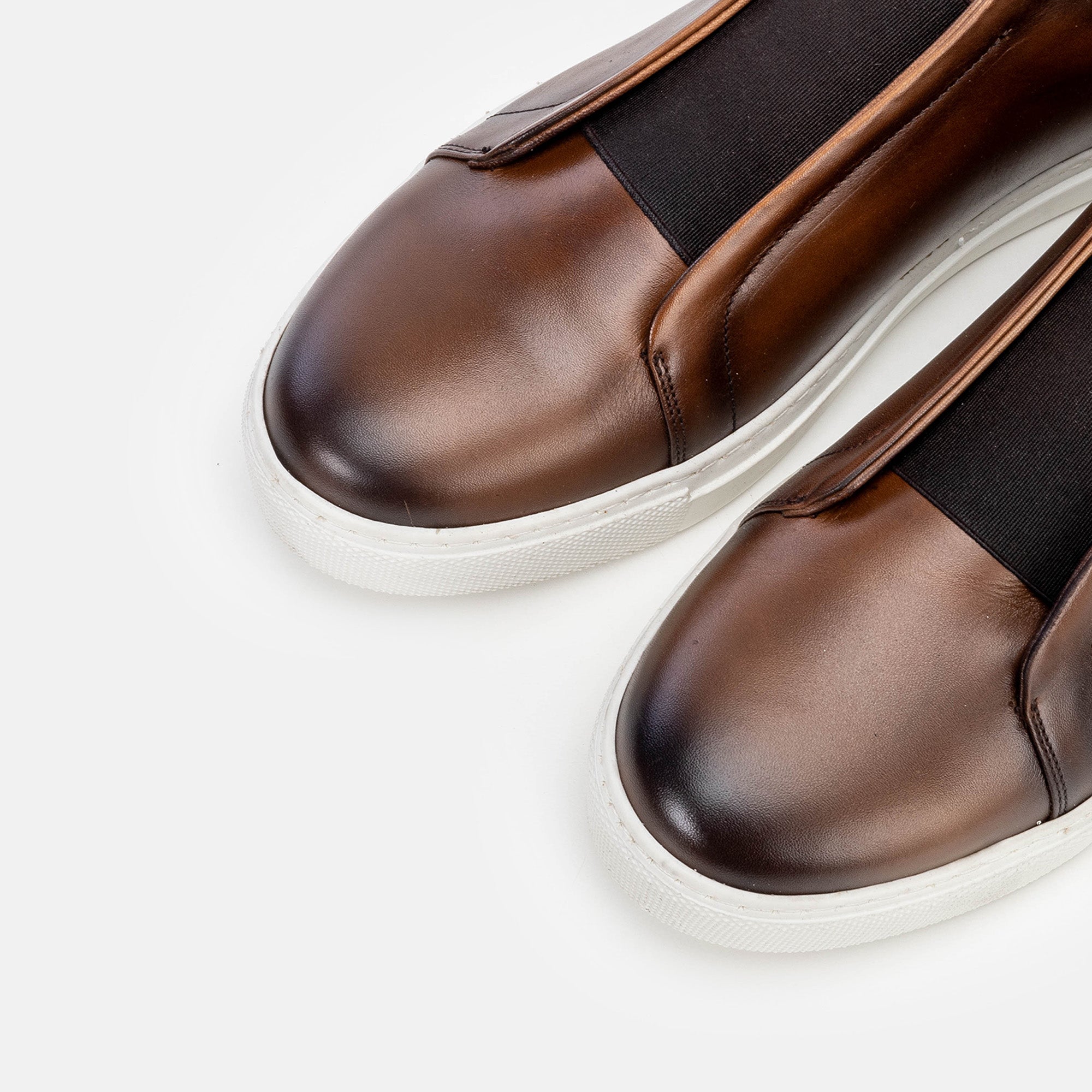 Volzak 5340 basket en cuir Marron Vintage