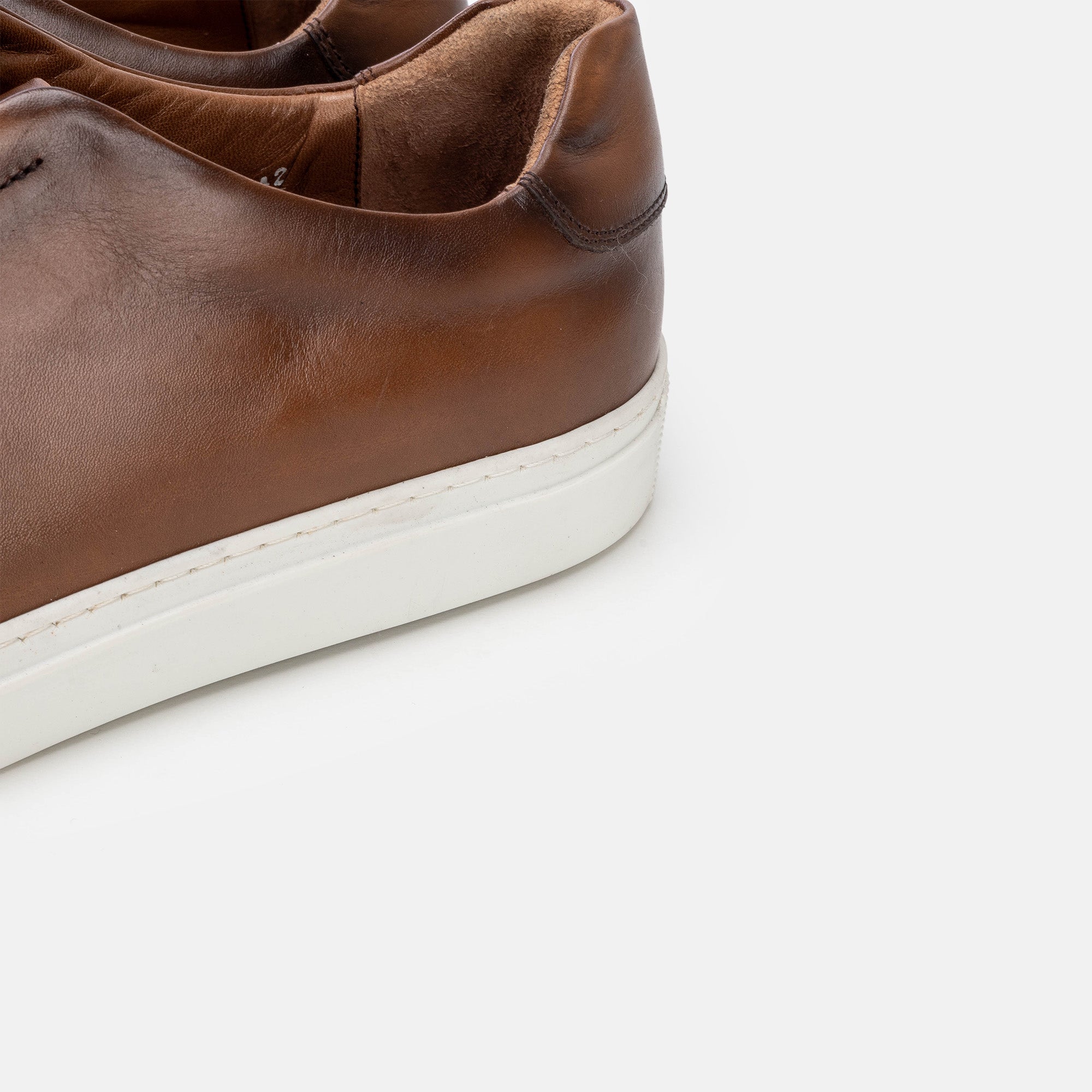 Volzak 5340 Vintage Brown Leather Sneakers