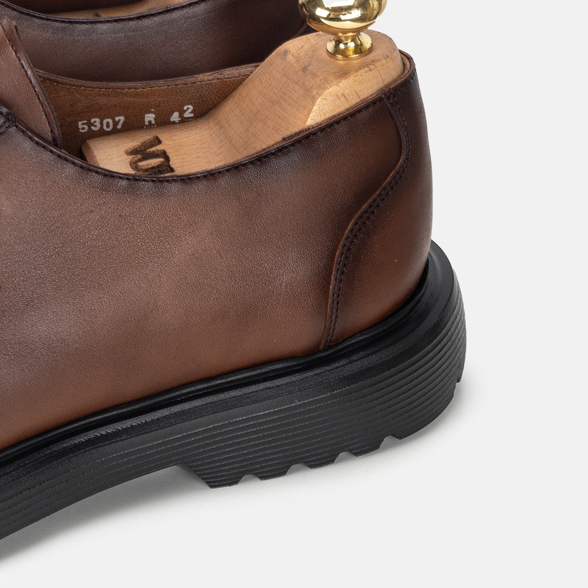 Volzak 5307 chaussure en cuir Marron Vintage