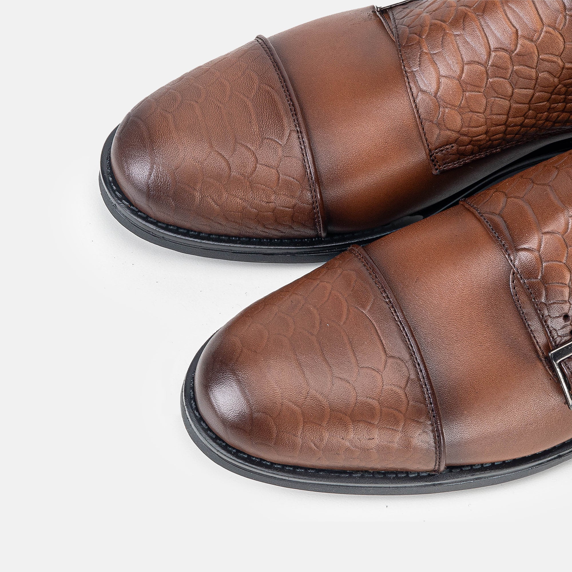 Volzak 5314 chaussure en cuir Marron Vintage