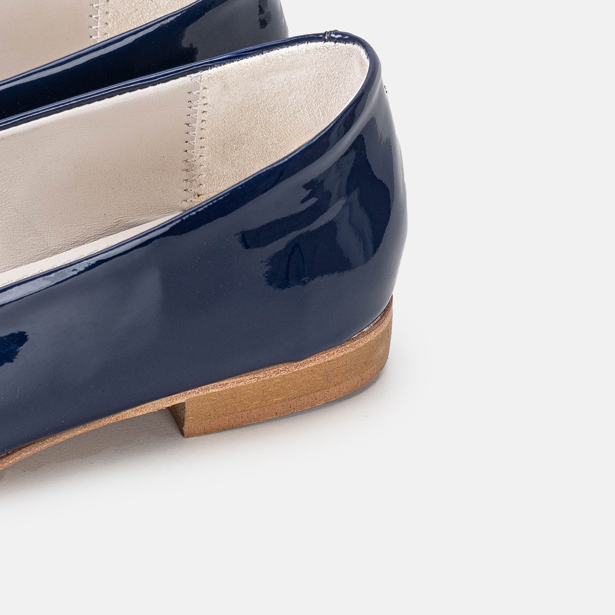 Volzak 077 Blue Patent Leather Ballerina