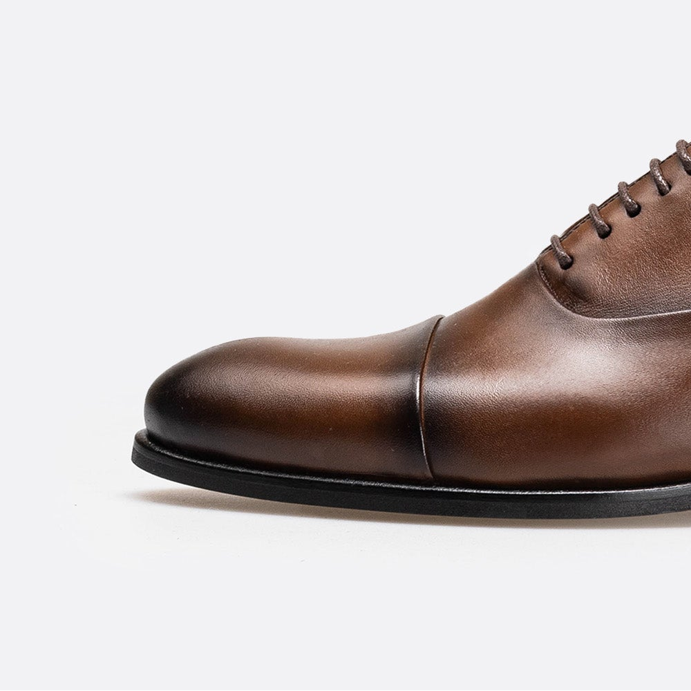 Volzak 5344 chaussure en cuir Marron Vintage