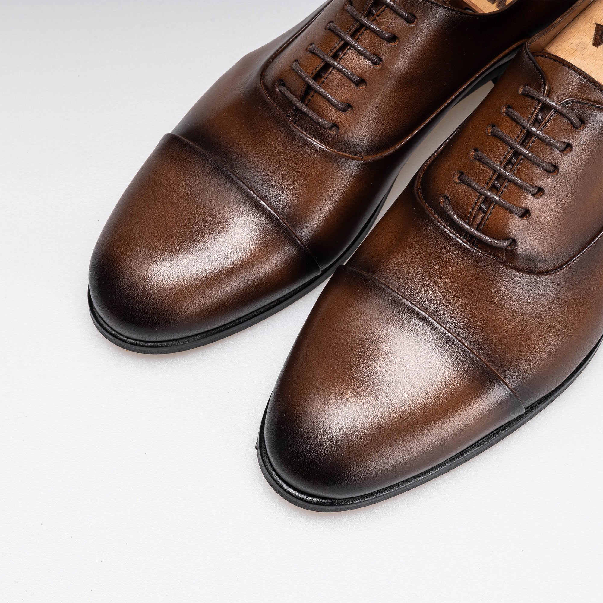 Volzak 5344 chaussure en cuir Marron Vintage