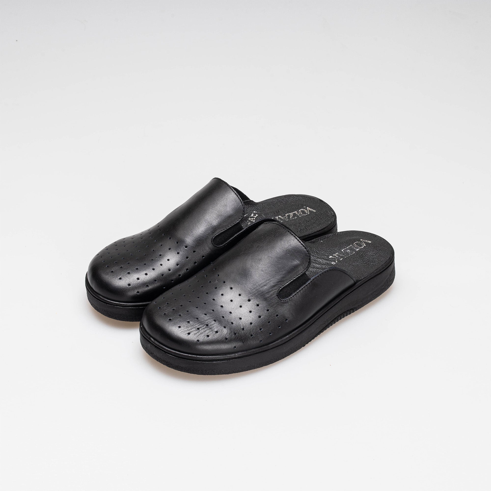 Volzak 5400 Sabot en cuir Noir