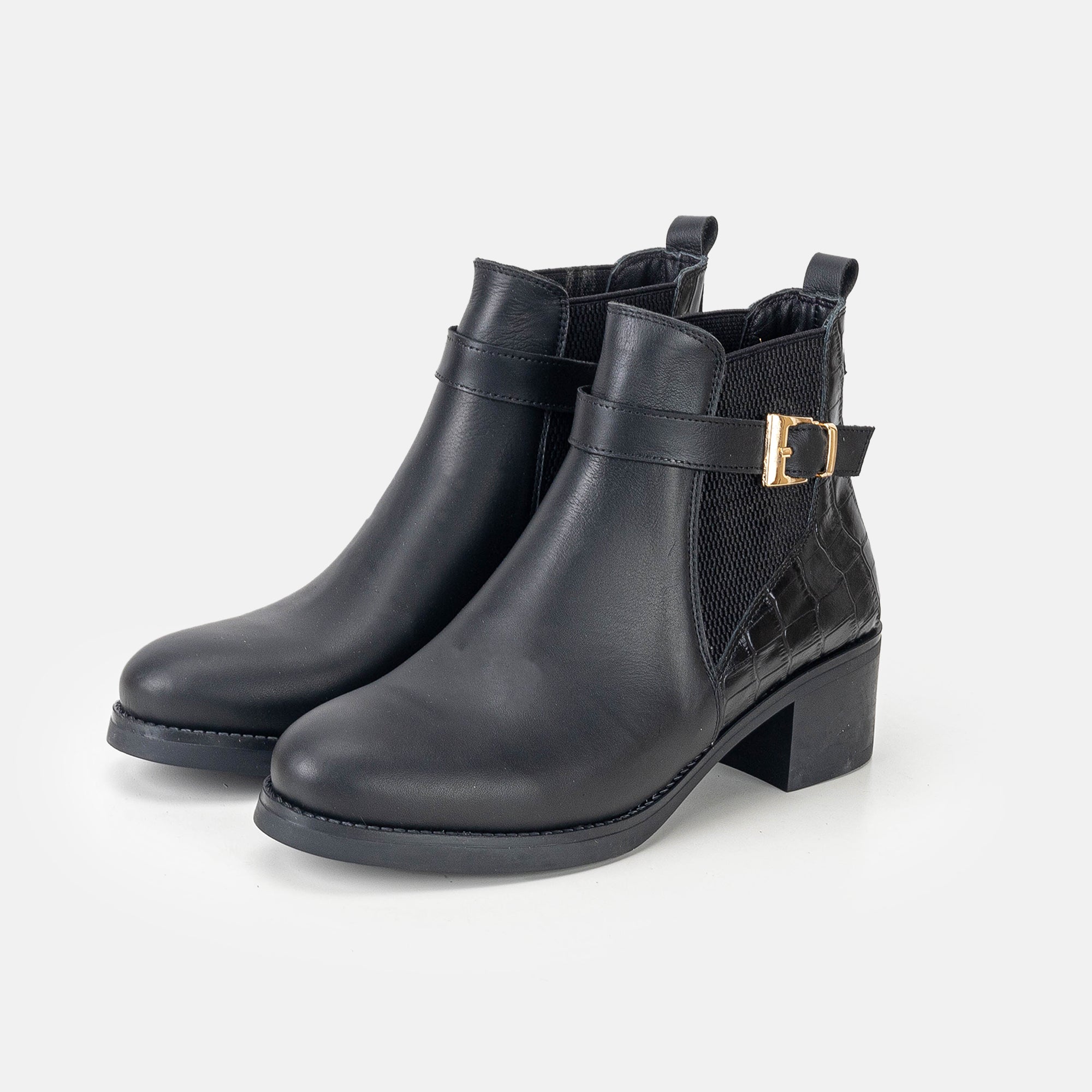 Volzak 3035 Bottine en cuir Noir