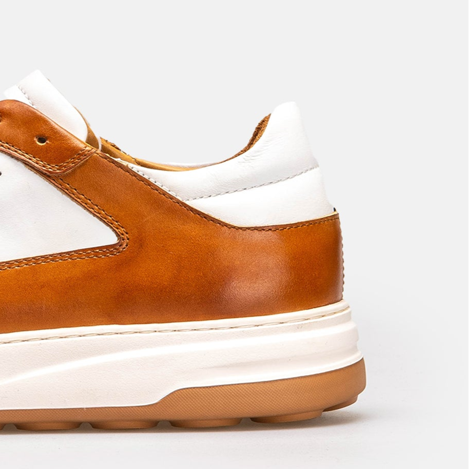 Volzak 6095 basket en cuir Camel