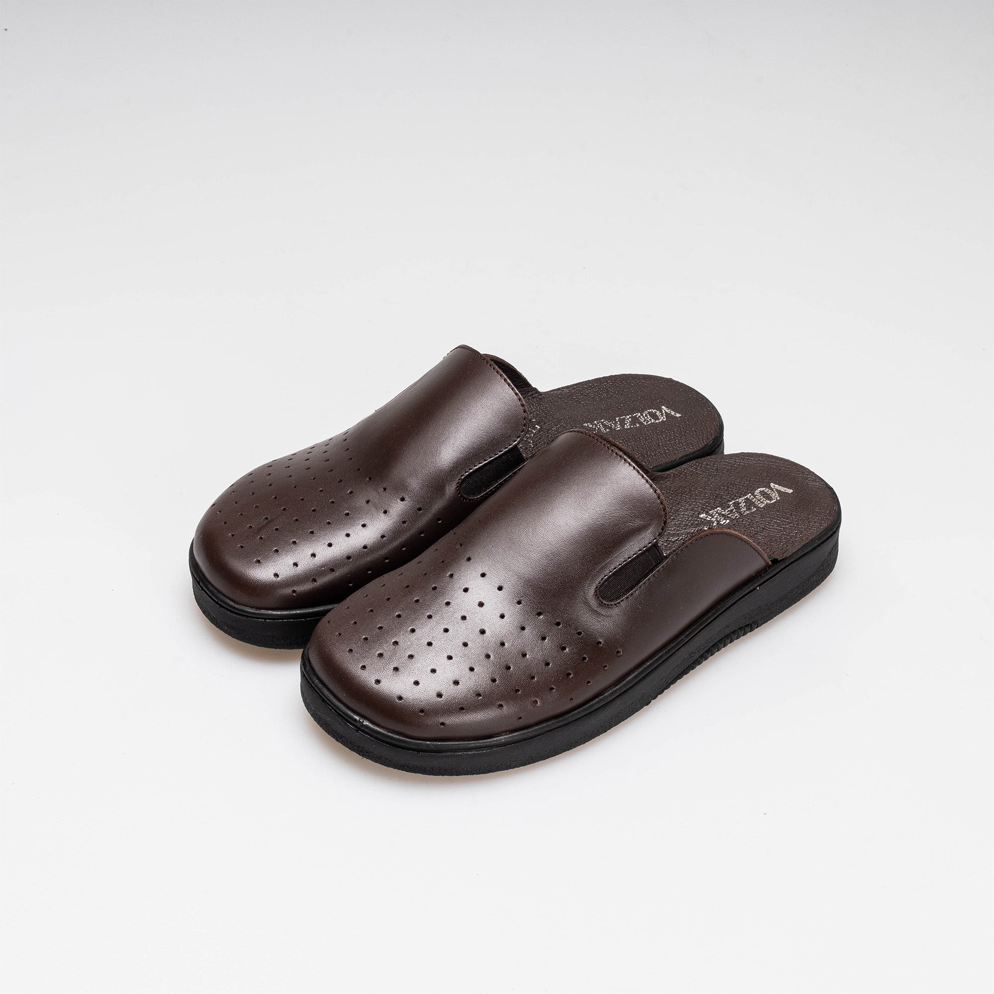 Volzak 5400 Sabot en cuir Marron