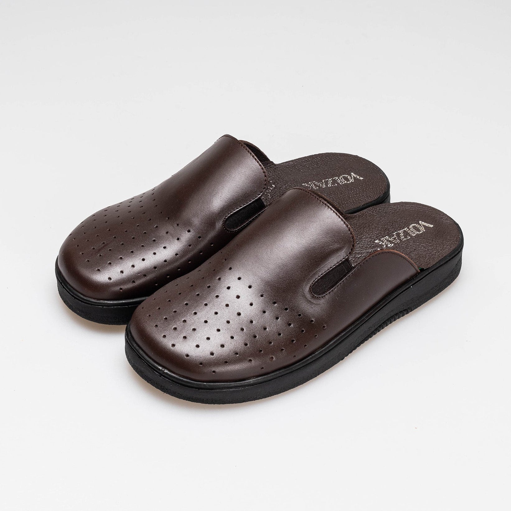 Volzak 5400 Sabot en cuir Marron