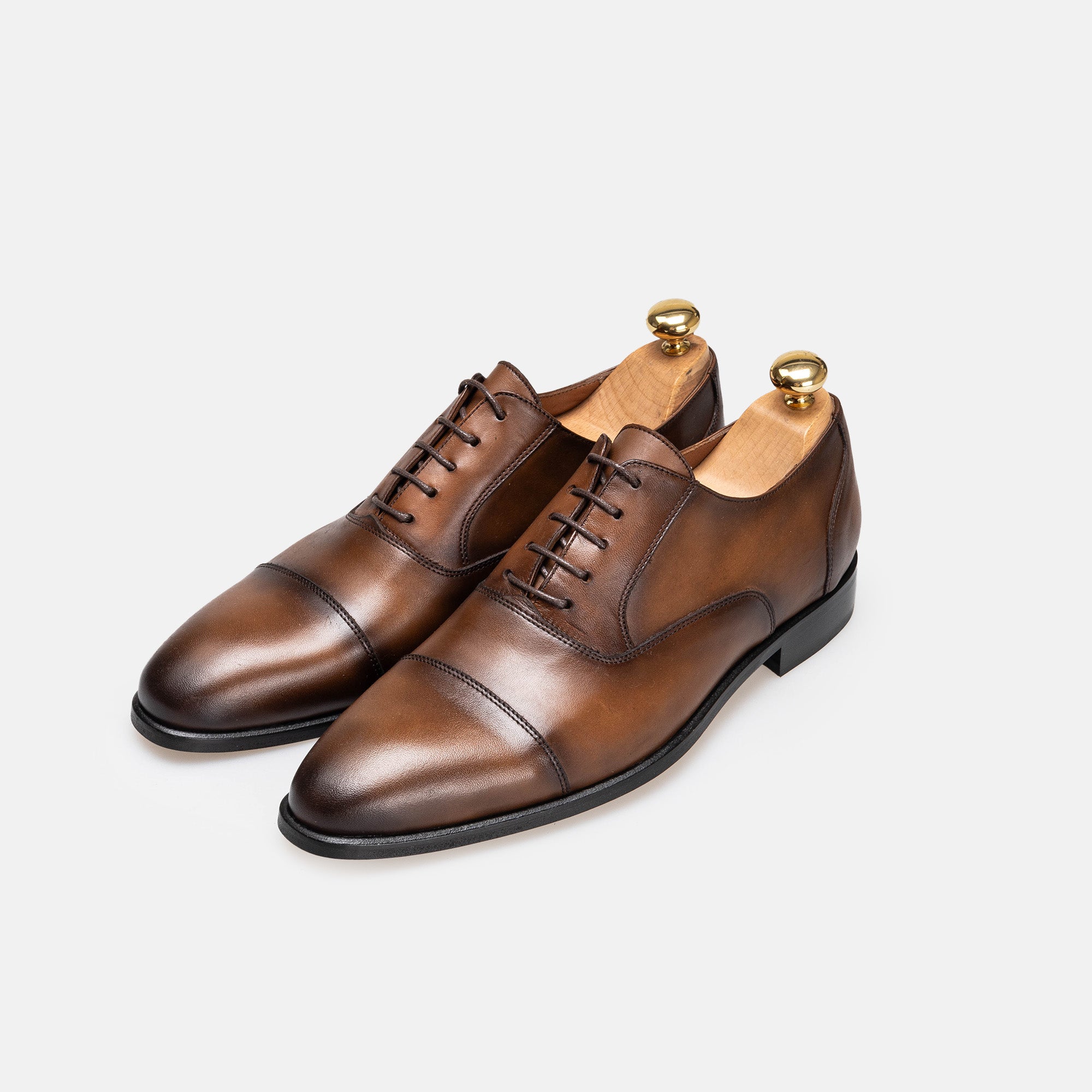 Volzak 5345 chaussure en cuir Marron Vintage