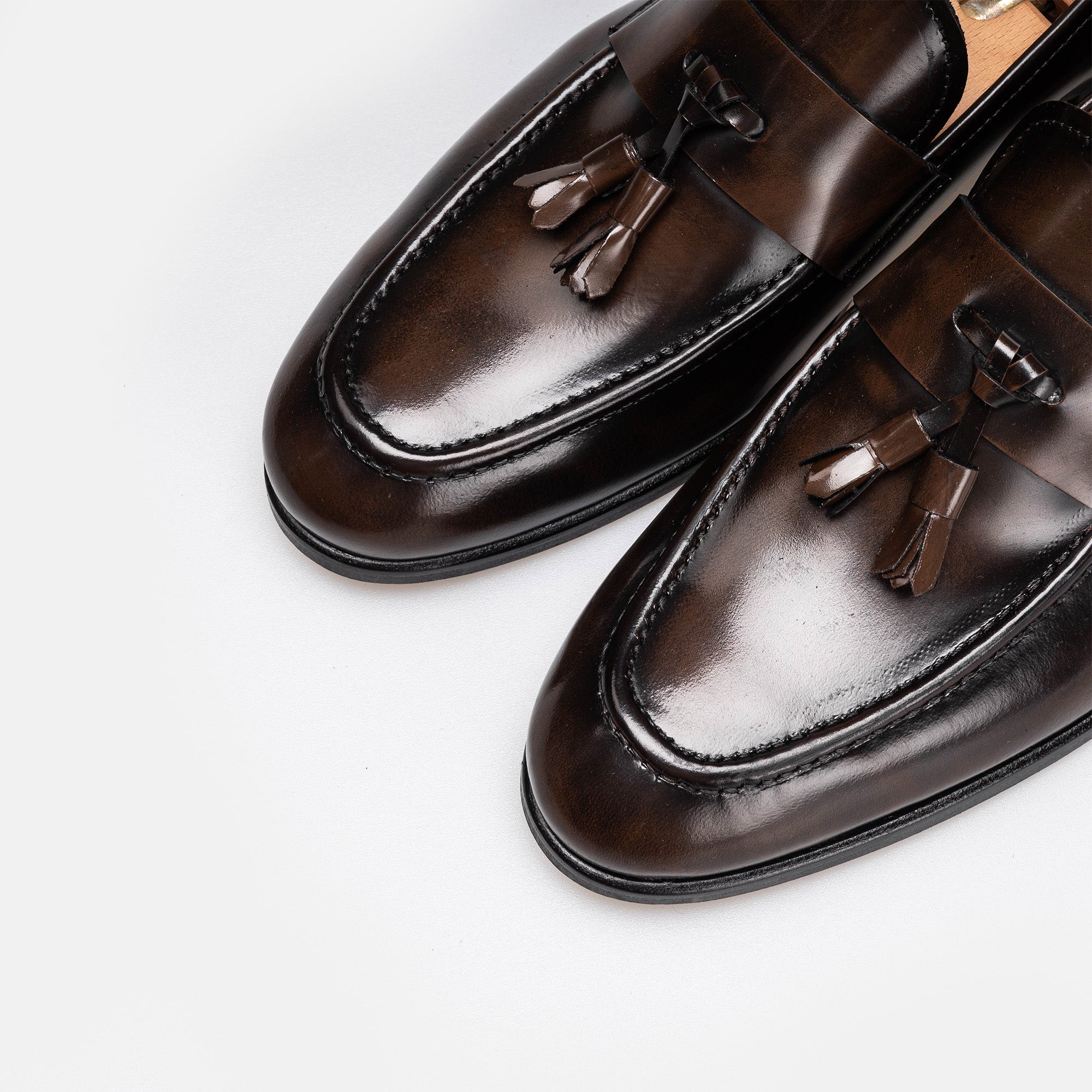 Volzak 5346 Vintage Brown Demaskable Leather Shoe