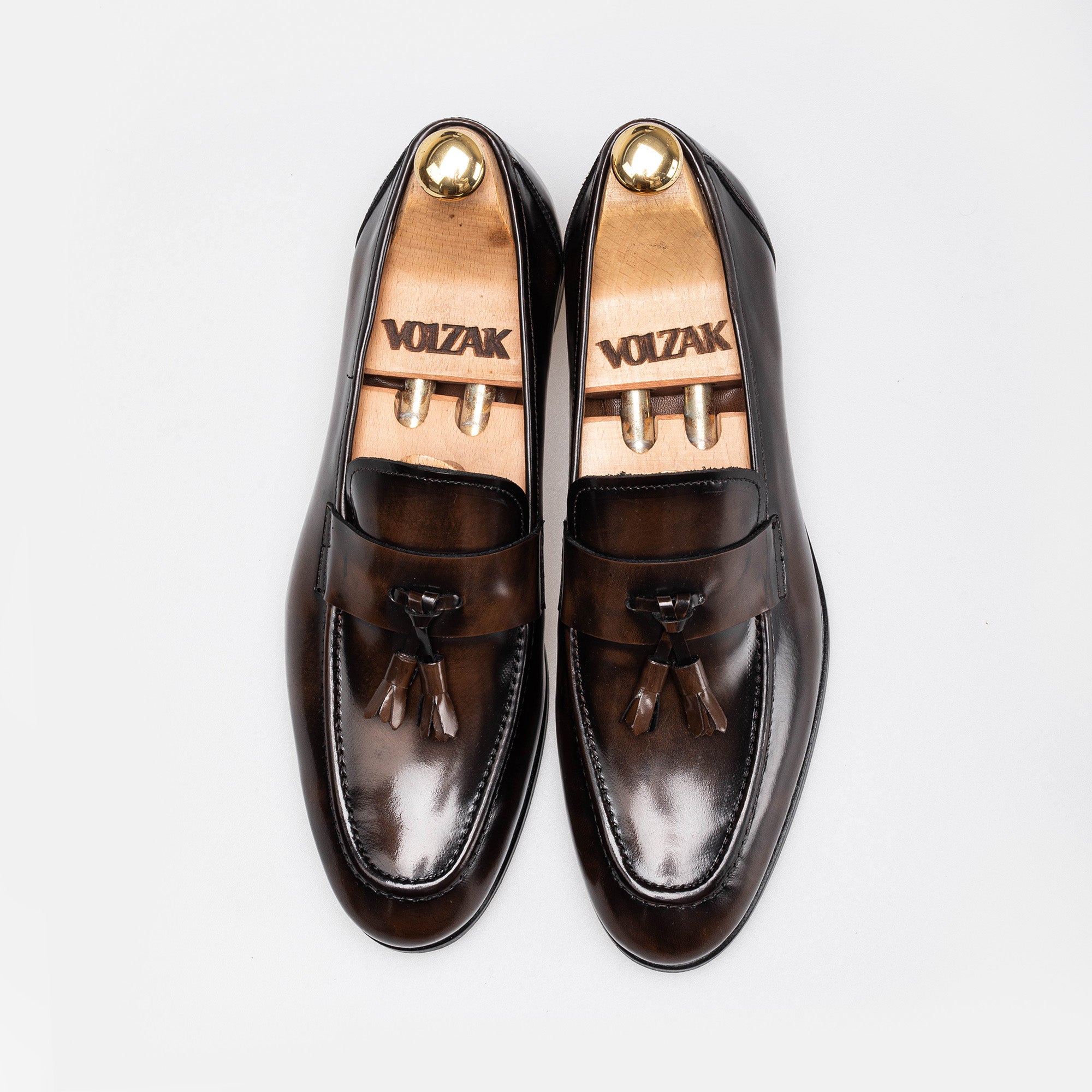 Volzak 5346 Vintage Brown Demaskable Leather Shoe