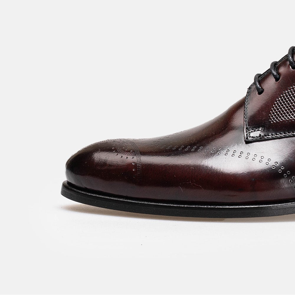 Volzak 5343 chaussure en cuir Démasquable Bordeaux