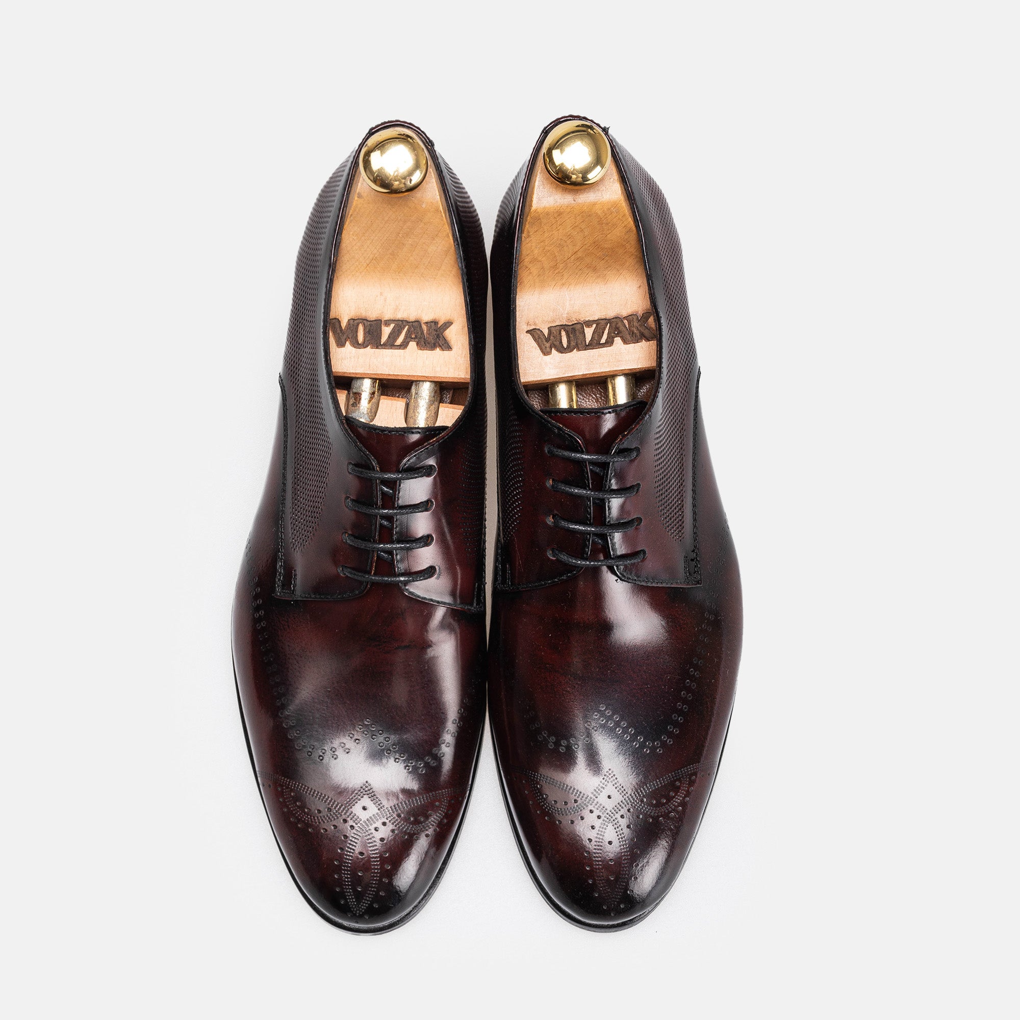 Volzak 5343 chaussure en cuir Démasquable Bordeaux