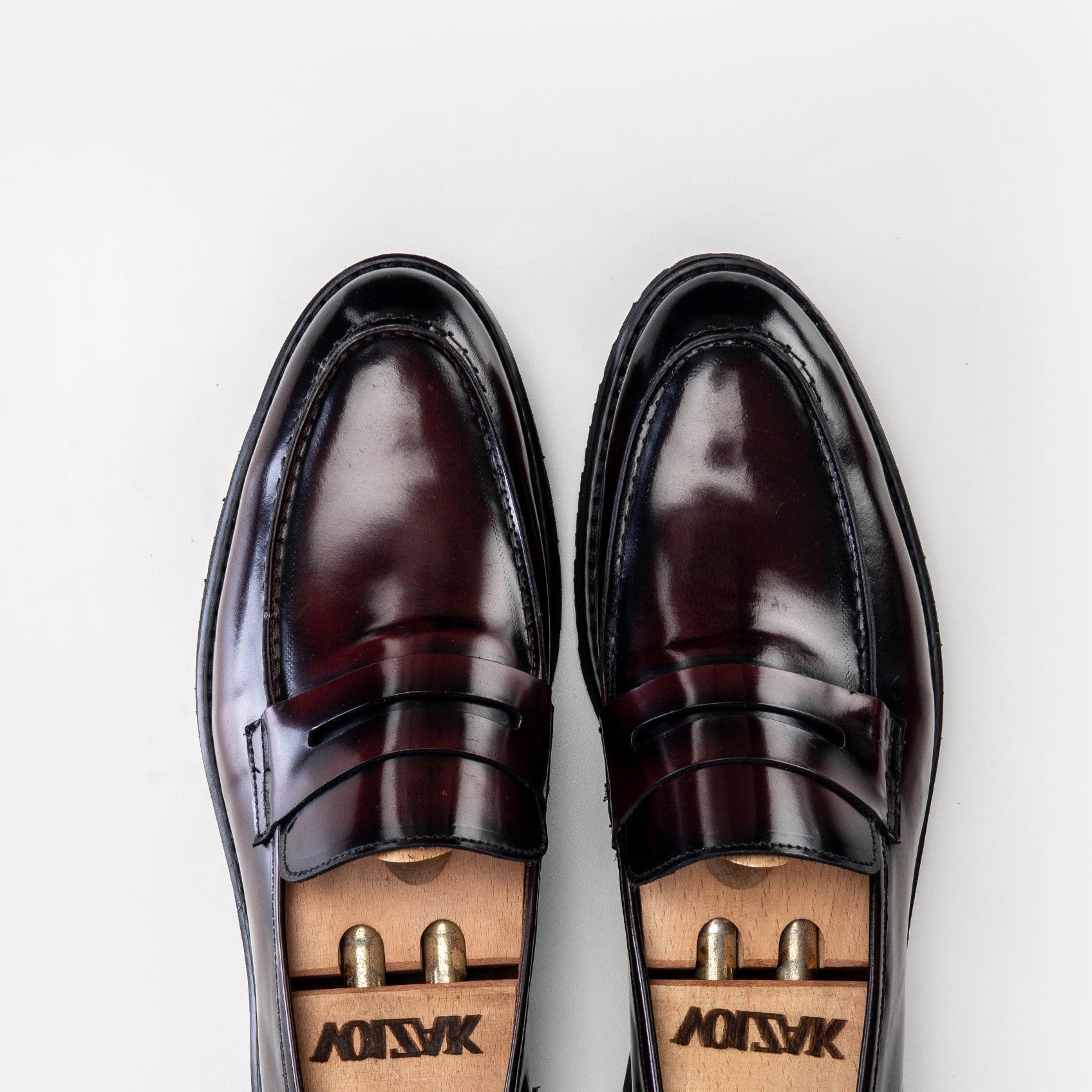 Volzak 5164 chaussure en cuir Démasquable bordeaux