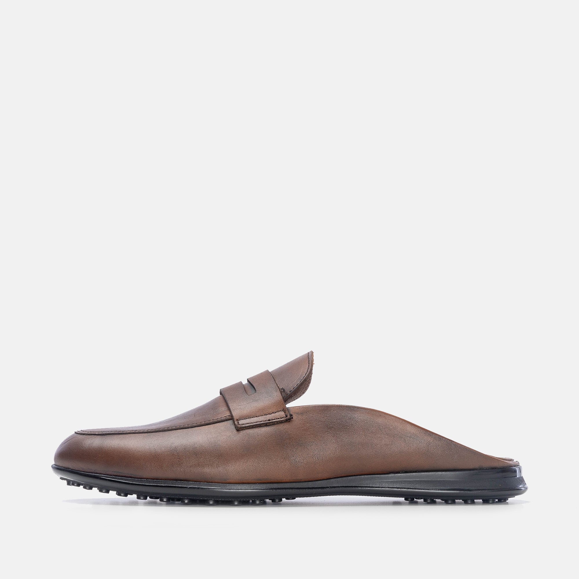 Volzak 5172 Vintage Brown Leather Mule
