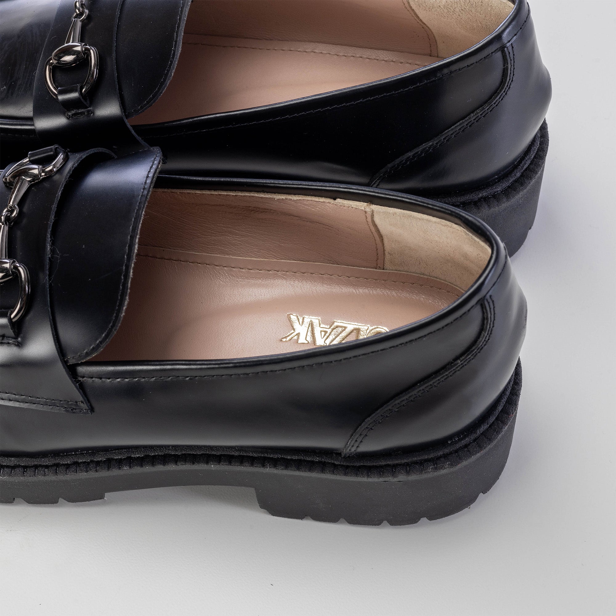 ''1135 Chaussure en cuir Noir