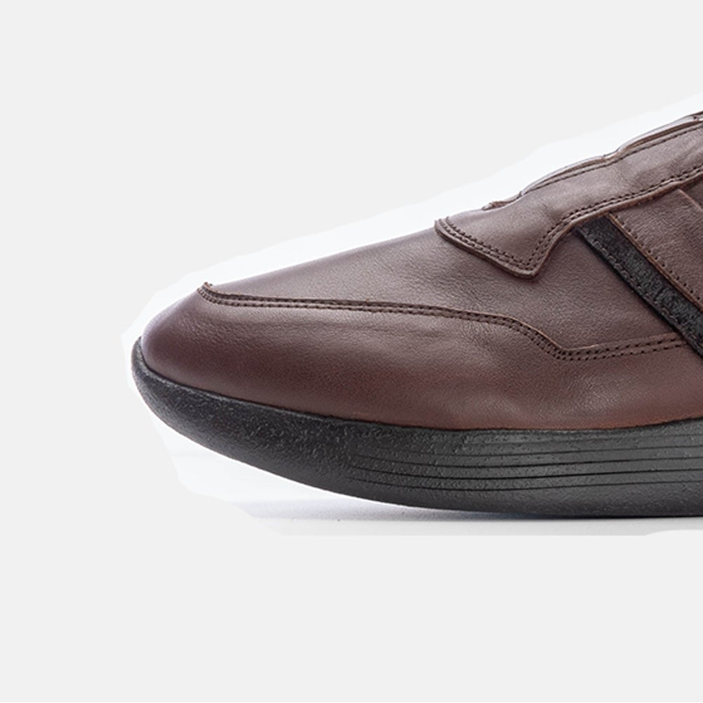 Volzak 586 Espadrille en cuir marron