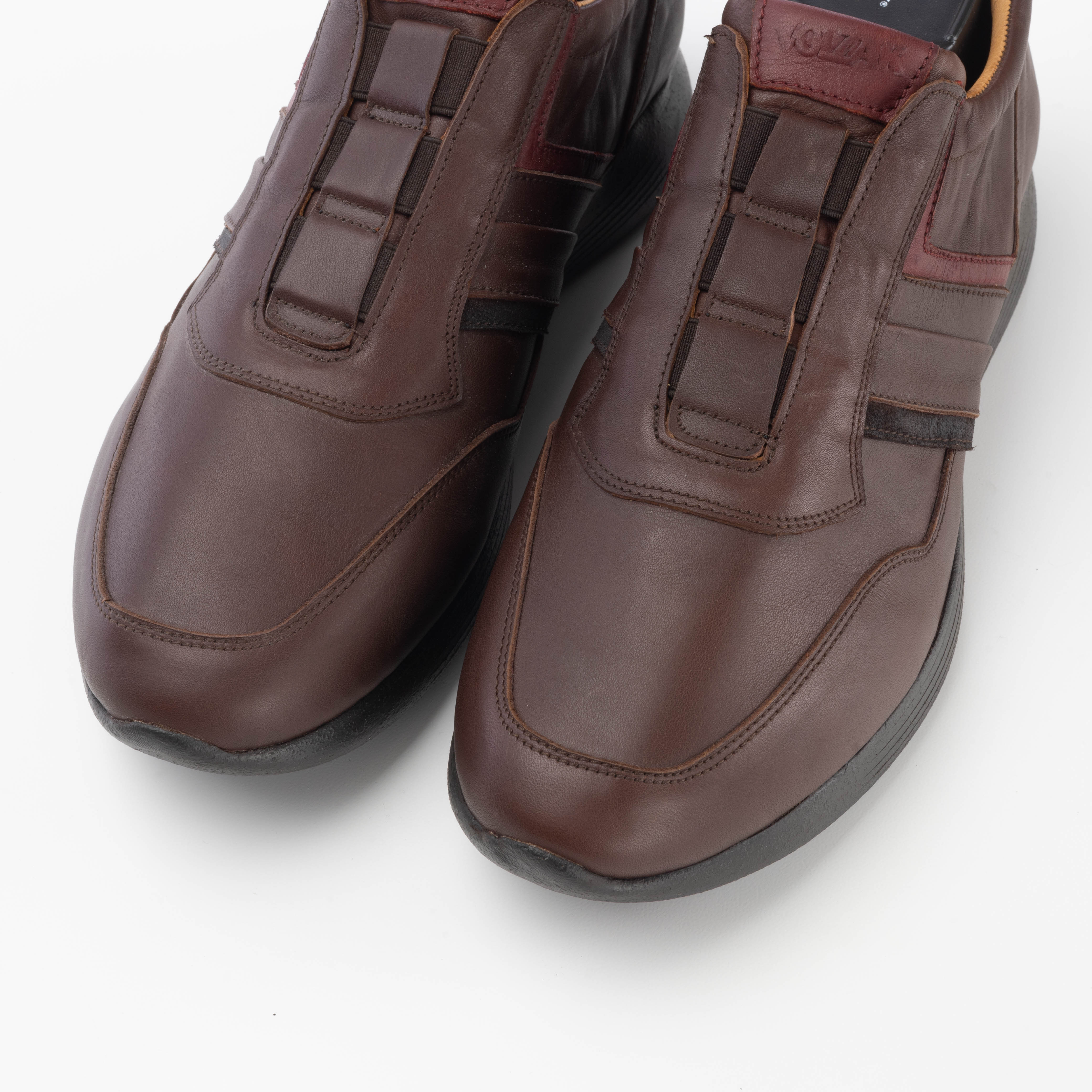 Volzak 586 Espadrille en cuir marron