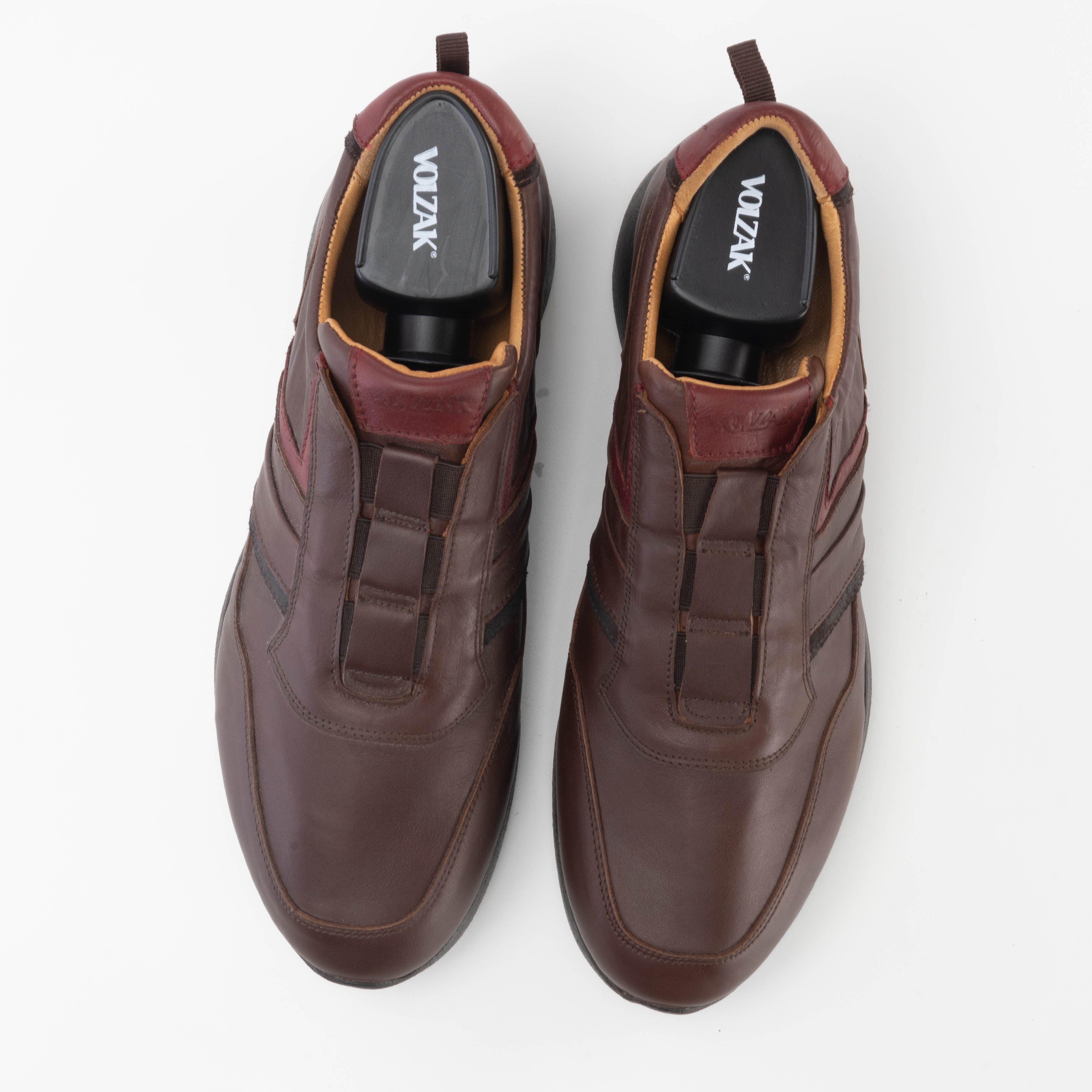 Volzak 586 Espadrille en cuir marron