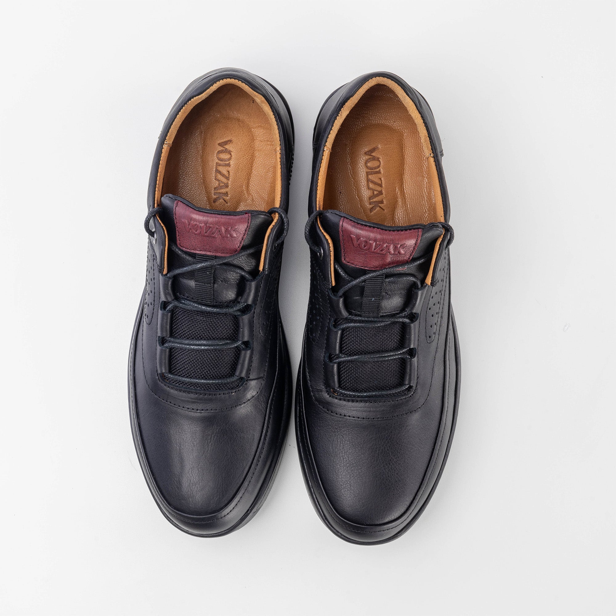 '''721 chaussure en cuir Noir