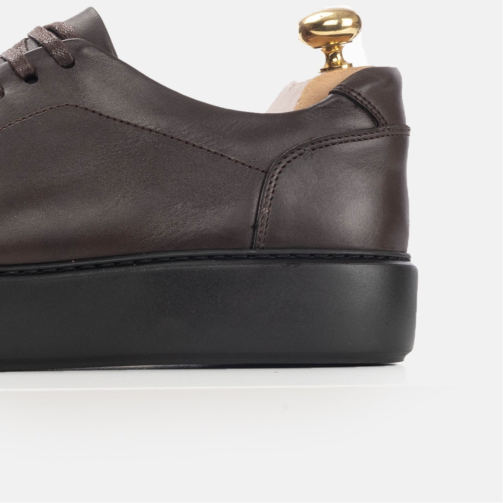 Volzak 5177 S basket en cuir marron