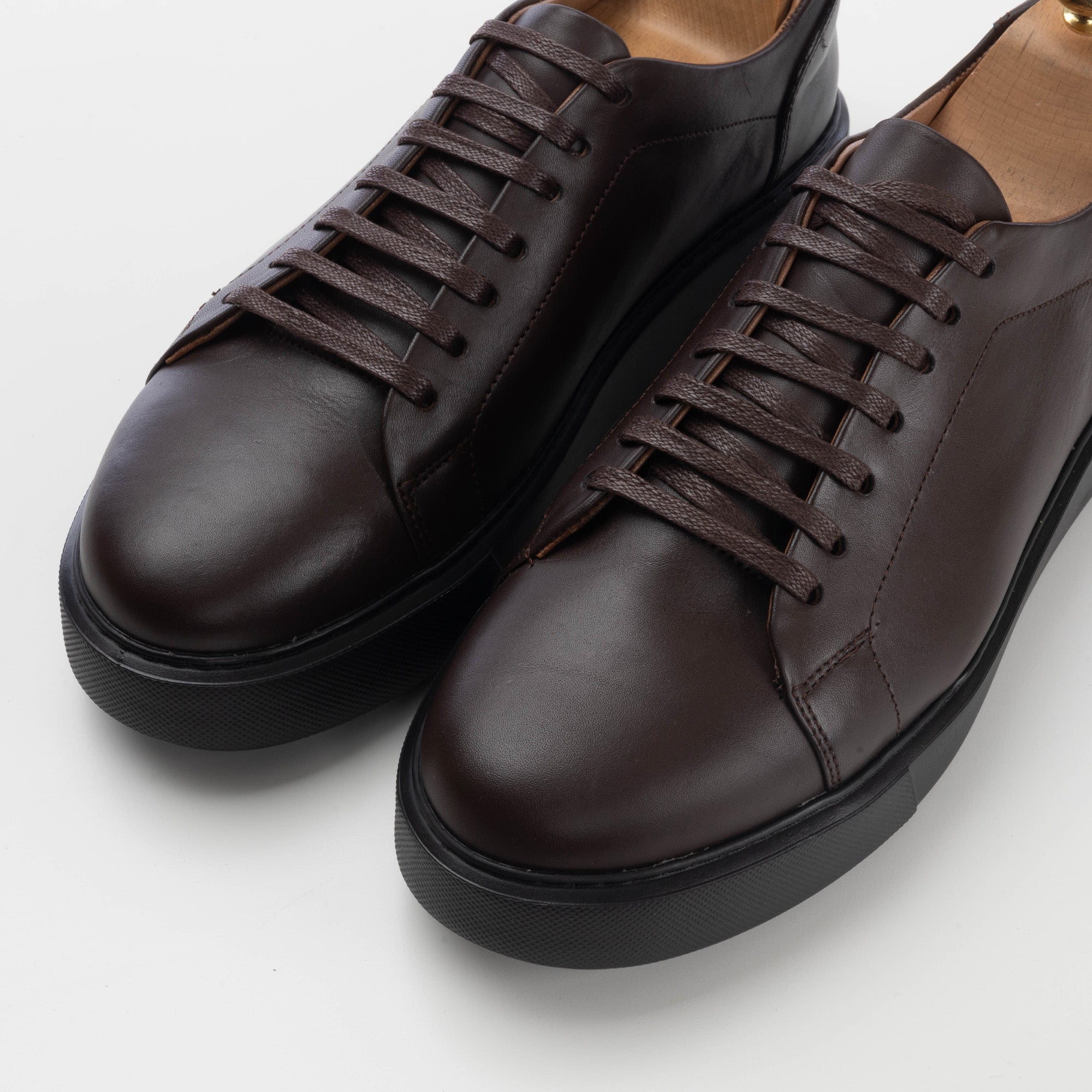 Volzak 5177 S basket en cuir marron