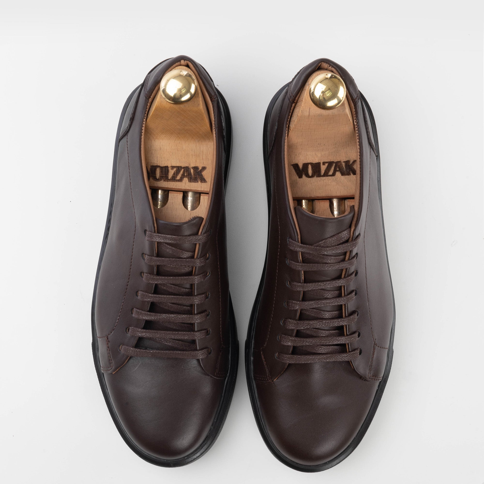 Volzak 5177 S basket en cuir marron