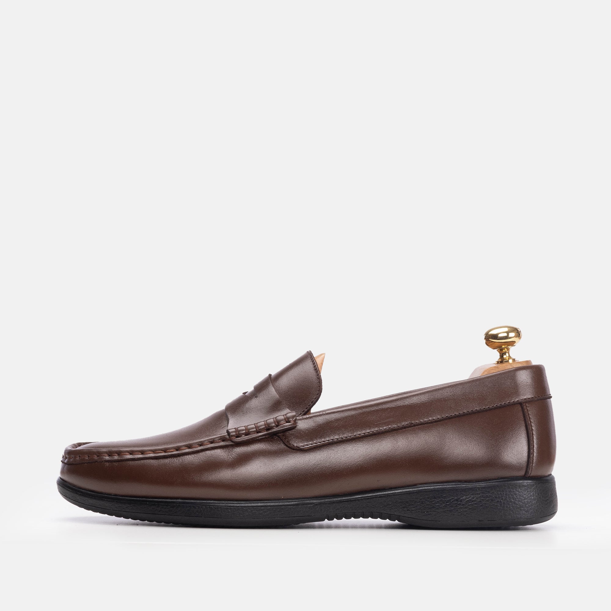 Volzak 5205 Mocassin en cuir marron