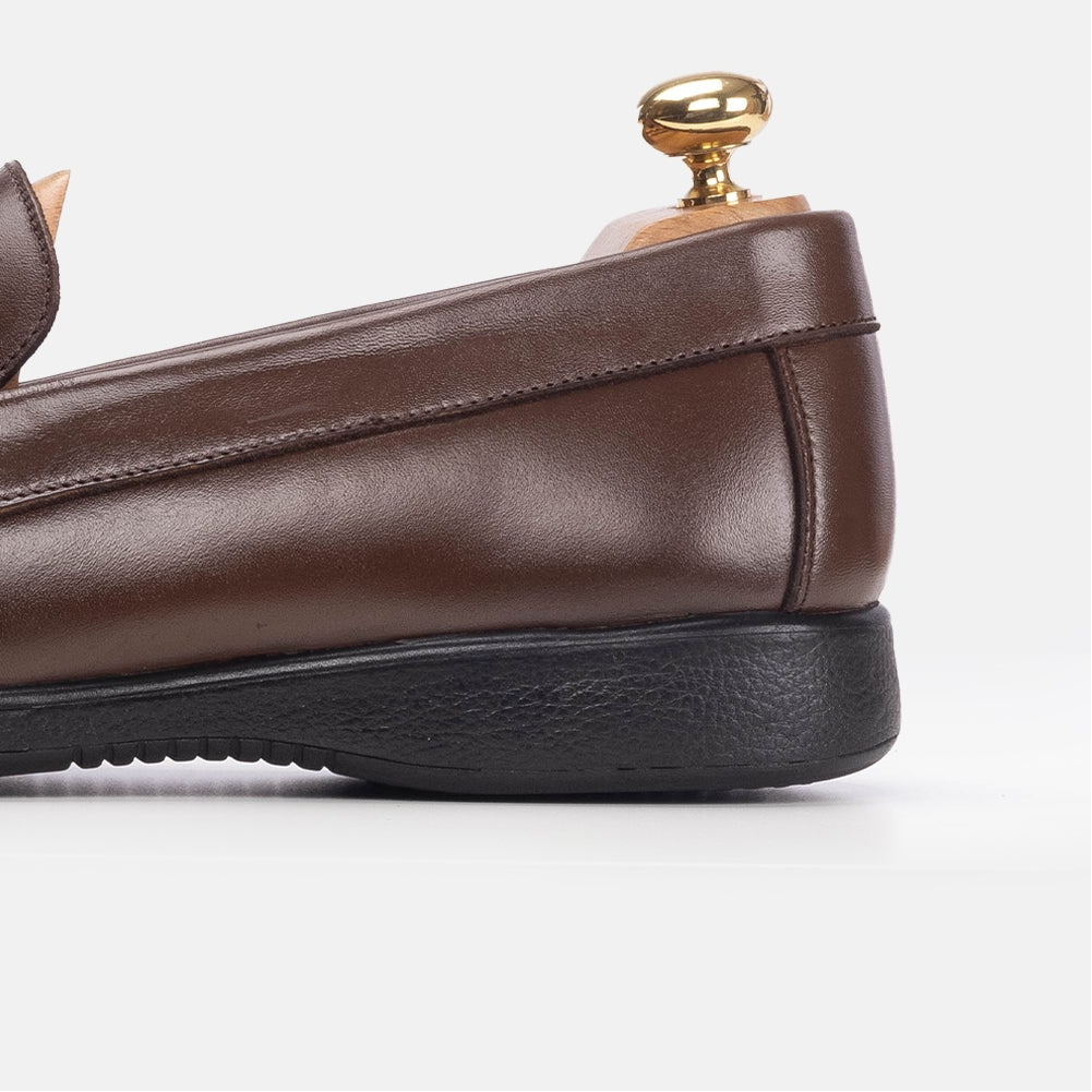 Volzak 5205 Mocassin en cuir marron